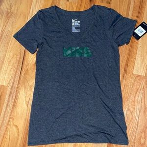 The Nike Graphic Logo Tee, Medium, grey/green logo